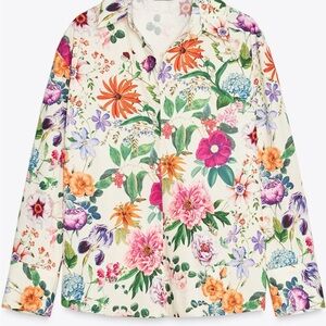 Zara Multicolor Floral Blouse
